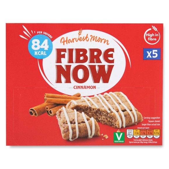 Harvest Morn Fibre Now Cinnamon Squares 120g/5x24g